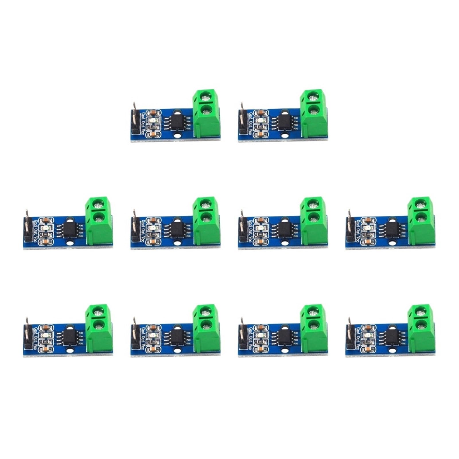 Applicable to 1/5/10 pièces ACS712 5A 20A 30A gamme Module de capteur courant Hall capteurs for bricolage Kit électronique(10Pcs 20A)