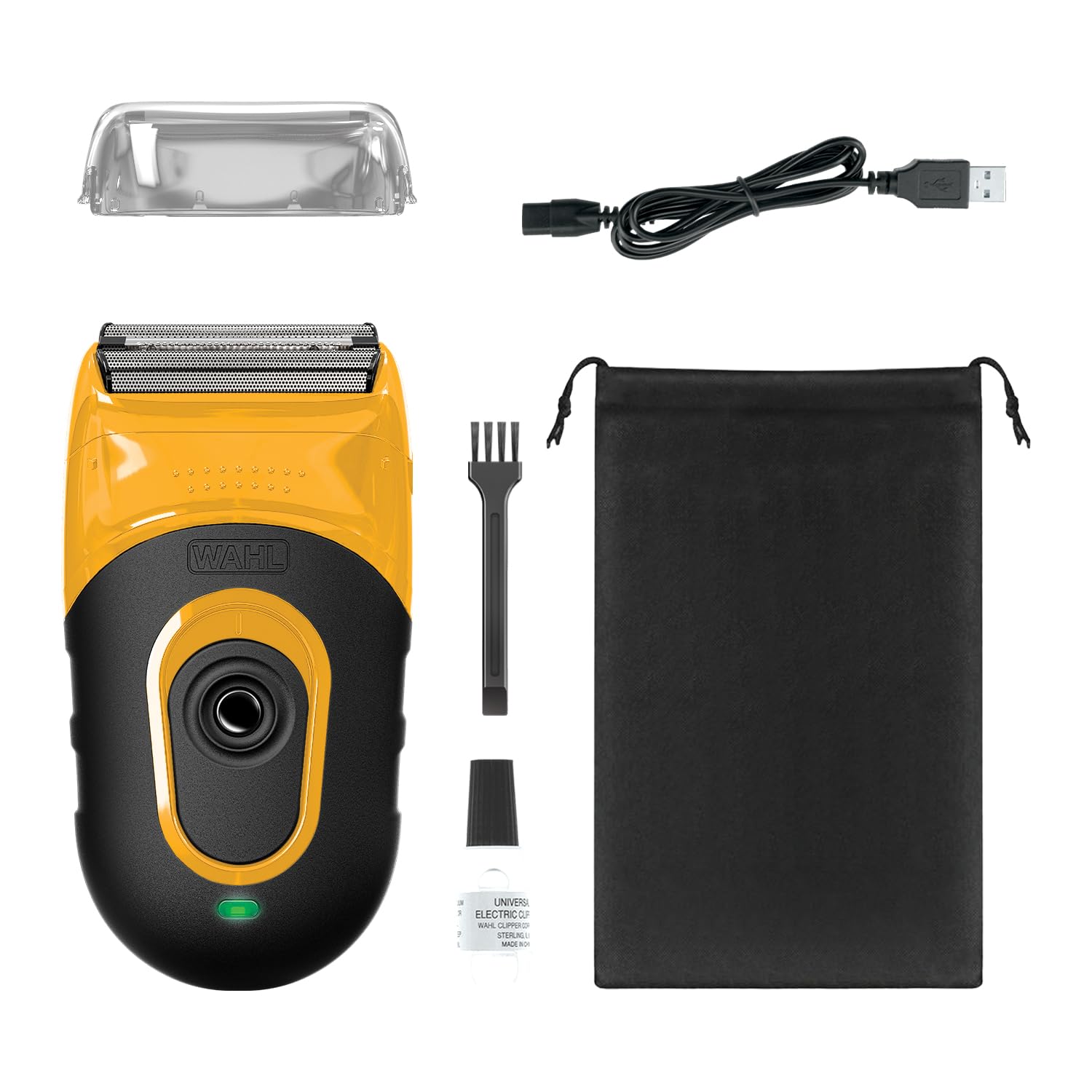 Wahl Extreme Grip Rasoio, lamine flessibili, impugnatura antiscivolo | Facile da pulire, batteria avanzata al litio, compatto, indicatore di carica a LED, blocco da viaggio, ideale per i viaggi