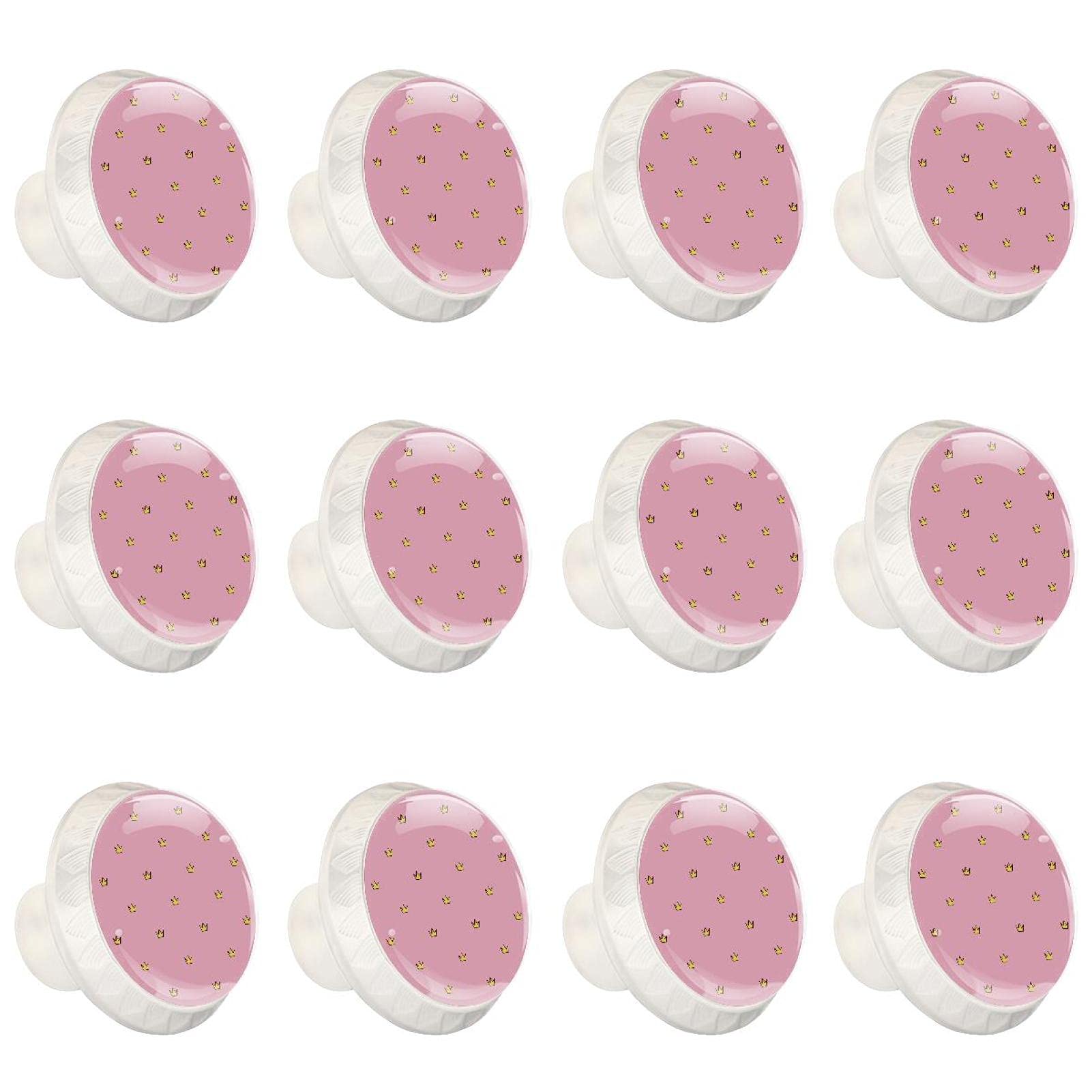 Boutons d'armoires couronne rose pour sublimer la chambre d'enfant