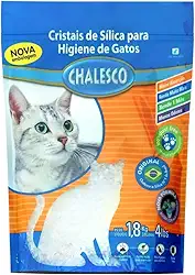 Chalesco Areia Higiênica Cristais de Sílica para Gatos 1,8 kg