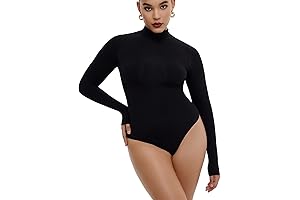 Sultry Black Turtle Neck Bodysuit: Timeless Elegance for Any Occasion