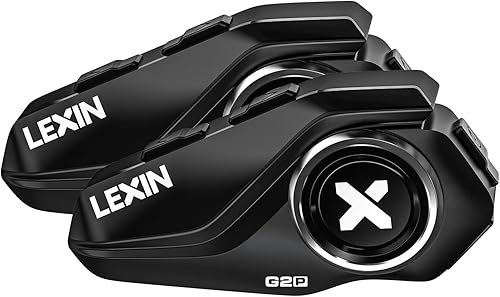 Miniatura 9 de LEXIN G2P - Auriculares Bluetooth para casco de motocicleta, sistemas de comunicación de intercomunicación de grupo, radio FM6