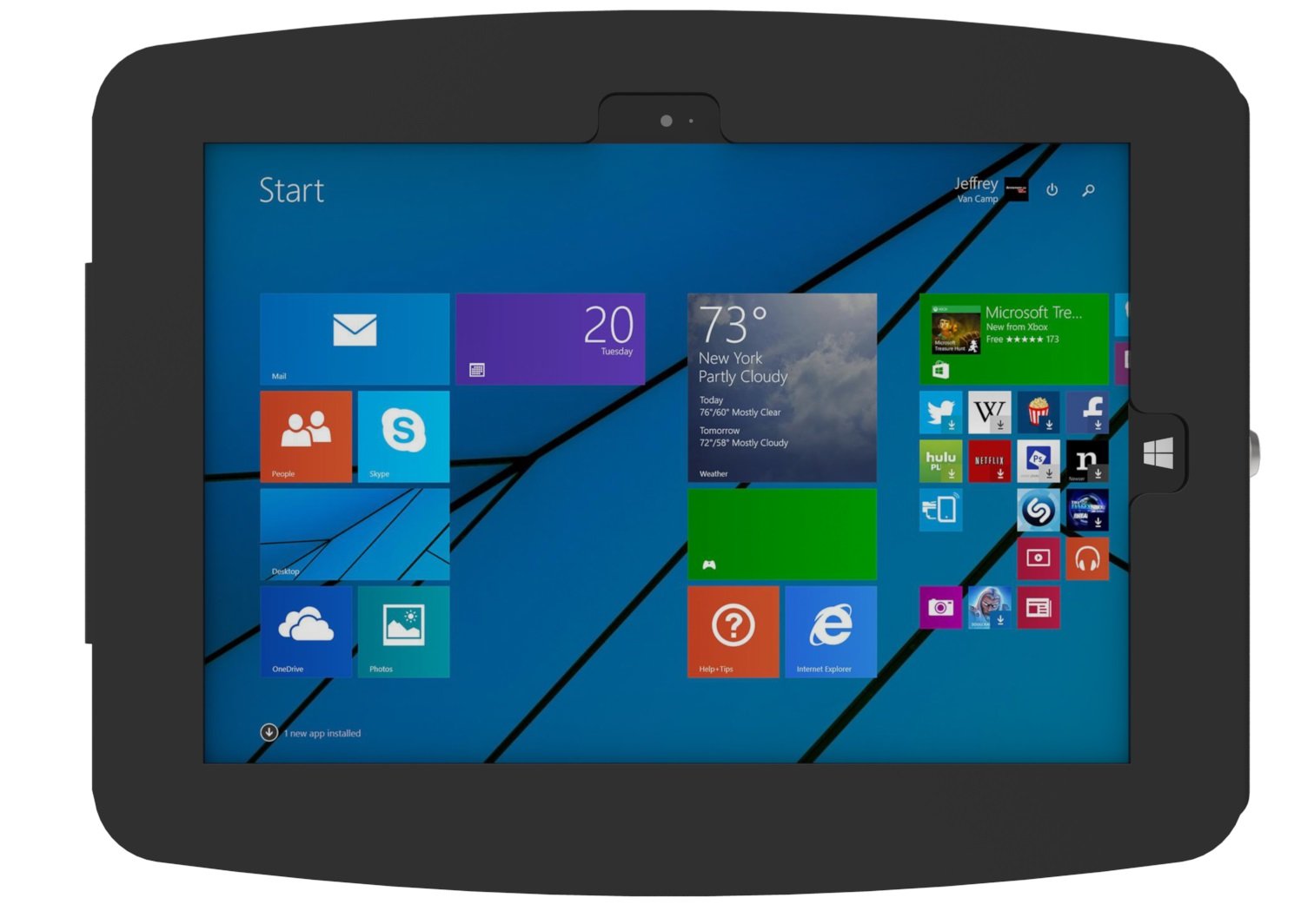 Maclocks Secure Space Enclosure Wall Mount for Surface Pro 3/4 (540GEB)