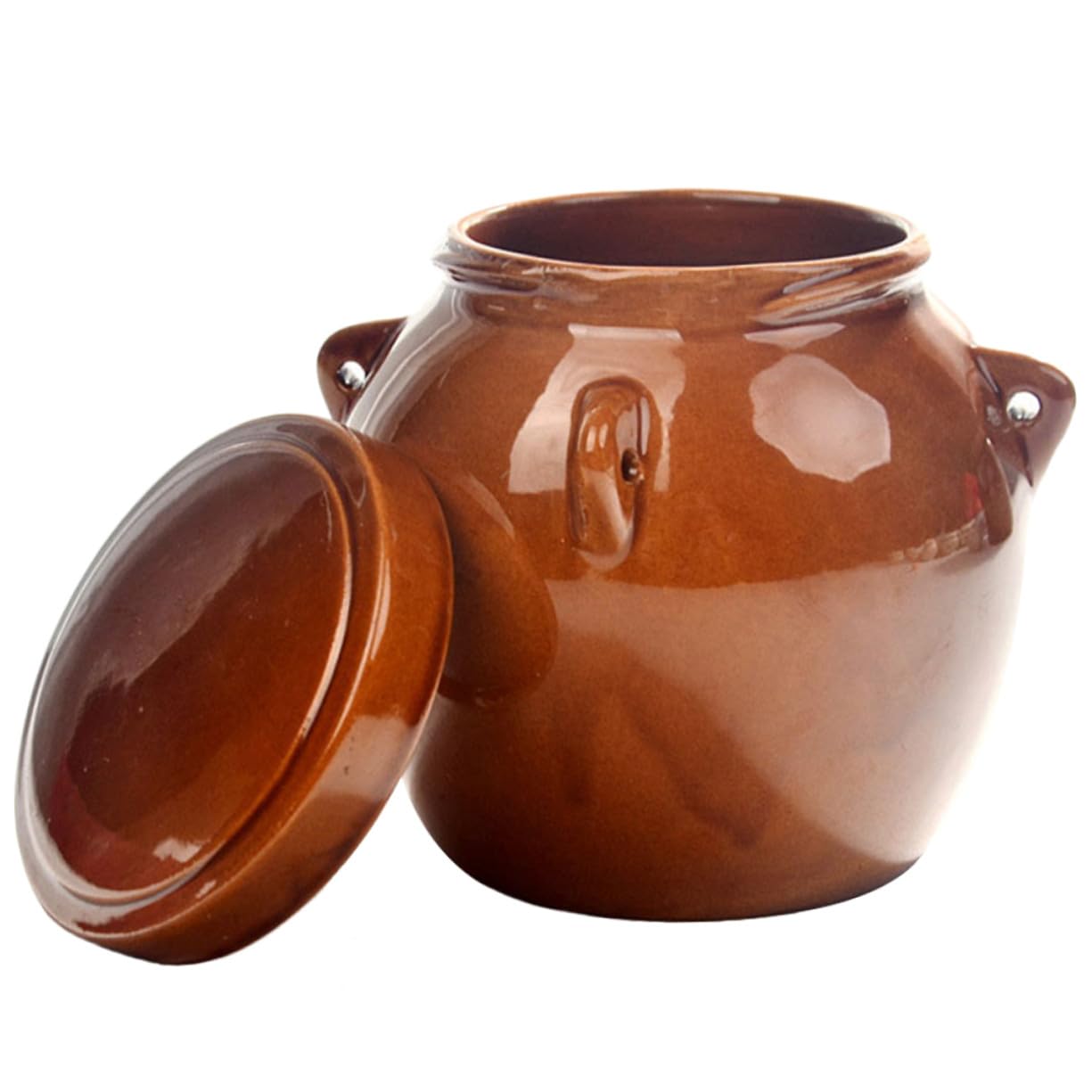 DOITOOL Tarro de Vintage Grande para Almacenamiento de Alimentos Tarro Sellado para Miel Encurtidos y Condimentos Recipiente Multiusos para Cocina y Conservación de Alimentos