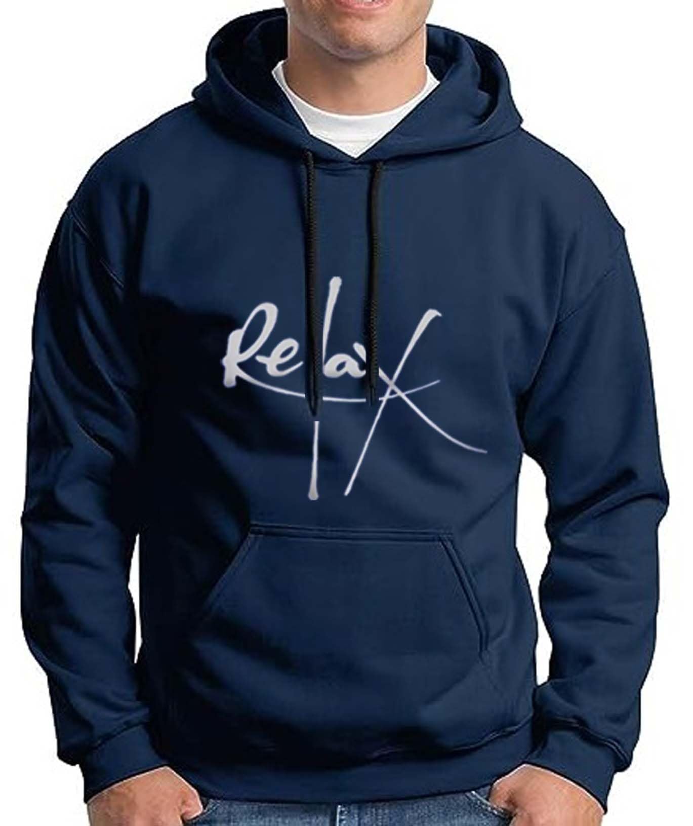 hit square Fleece Relax Design Full Sleeves Hooded Sweatshirt for Men-picture-18