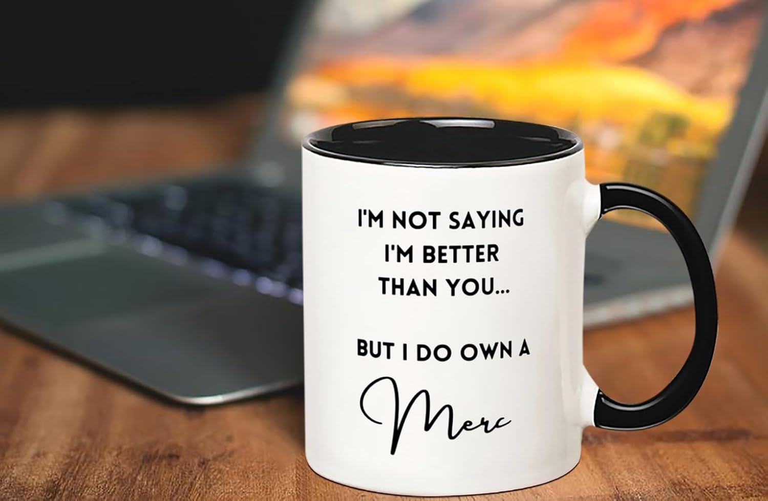 Mercedes Mug, Mercedes Owners, Mercedes Gifts, Mercedes Coffee Mug, Mug for Mercedes Owner, 11 Oz Novelty Coffee Mug/Cup, Black - Image 3