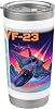 YF-23 Jet Fighter Y2K Aesthetic Graphic Stainless Steel Insulated Tumbler