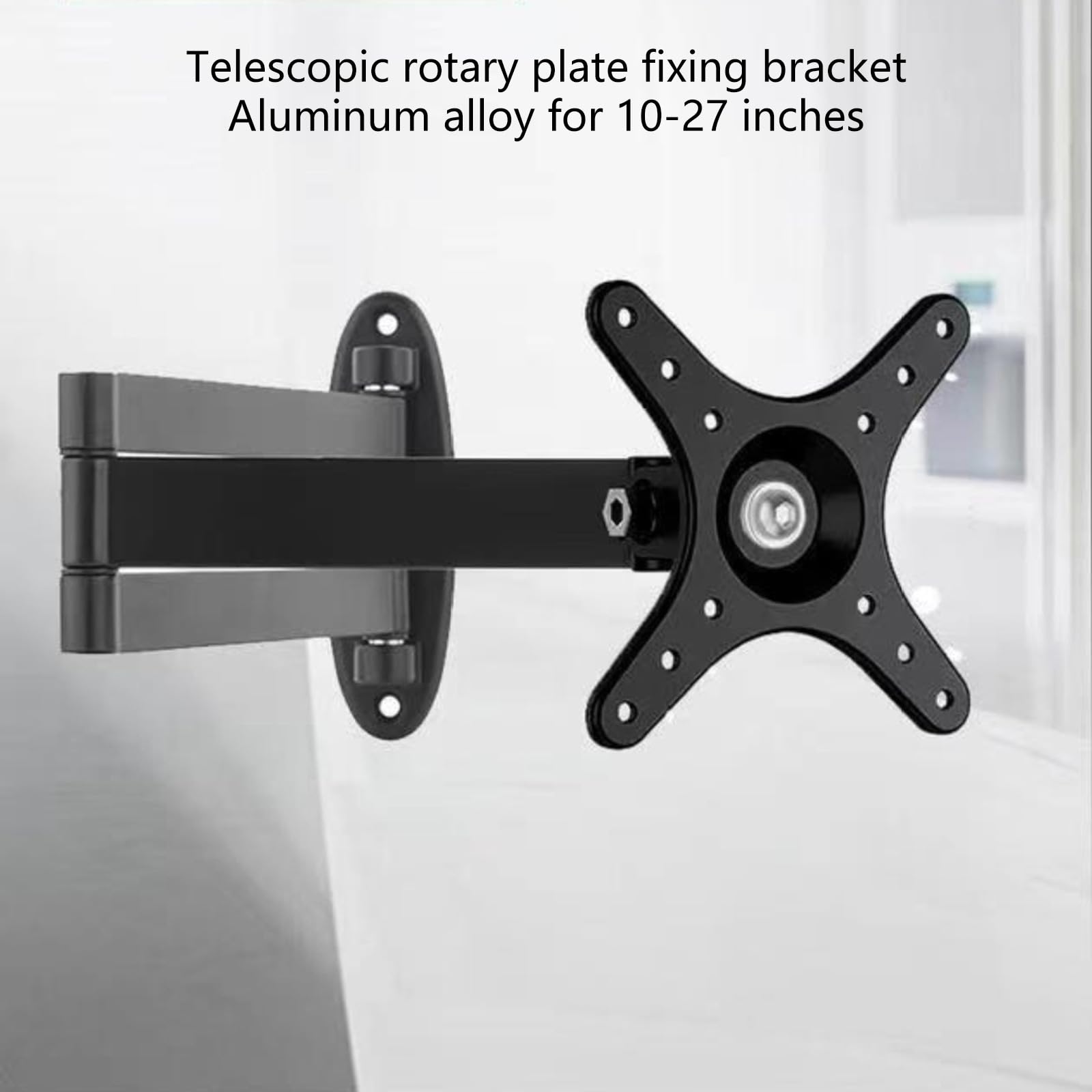 Braccio di montaggio a parete regolabile per schermi da 10-27 pollici Rotazione di 360 gradi Ampia compatibilità Supporto ergonomico a parete Rotazione Staffa