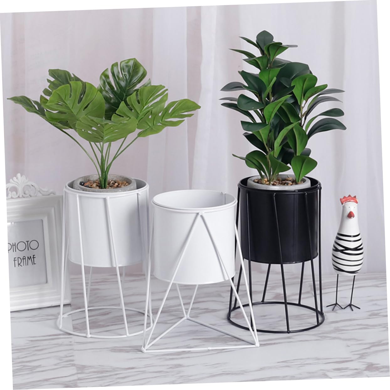 blumenstandStk Blumentopfhalterung Aus Metall Zimmerpflanzen Drinnen Leben Bonsaischalen Aus Metall Blumentopf Aus Metall Tischständer Pflanztöpfe Drinnen Anlage Weiß Kleiner Blumentopf