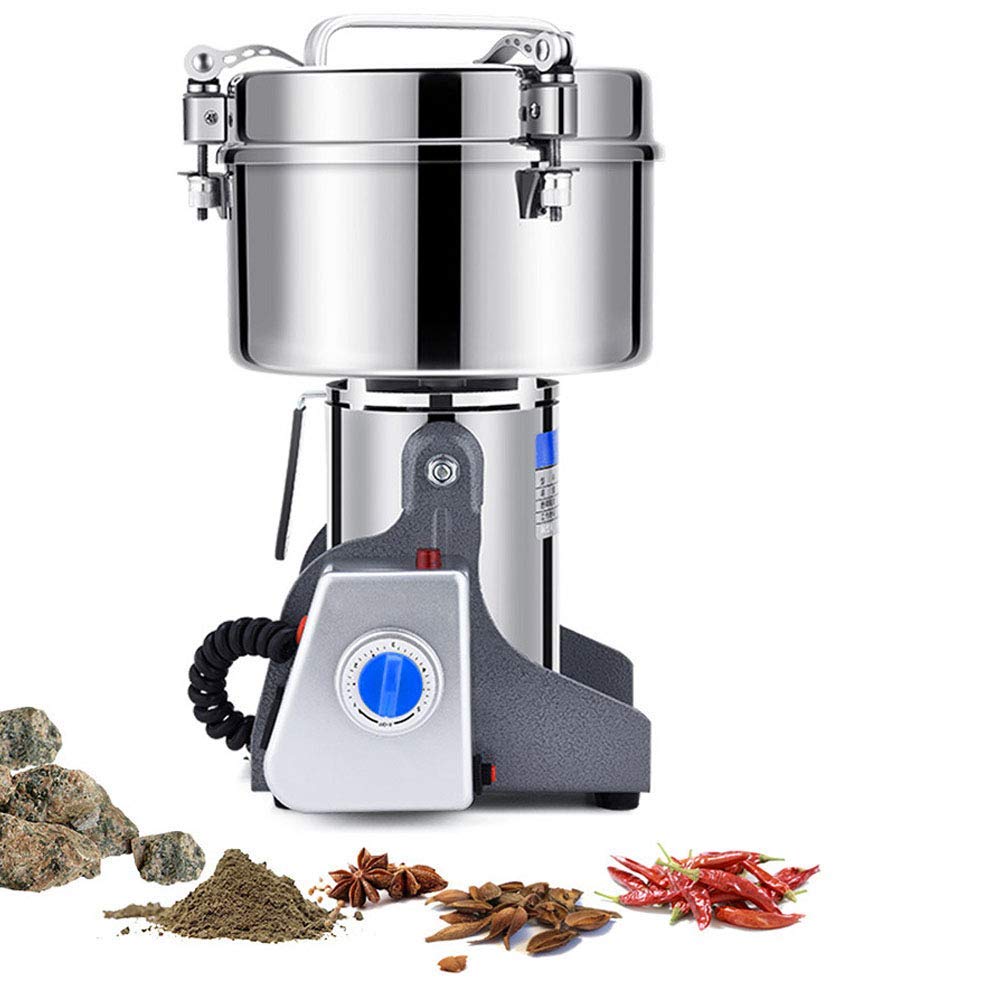 2500G Macina Grano Elettrico Macina Spezie Smerigliatrice per Erbe Tipo Altalena Macchina per Polvere Superfine Smerigliatrice per Erbe per Cucina Pepe Caffè Famiglia Macchina per Polvere Medica 220 V