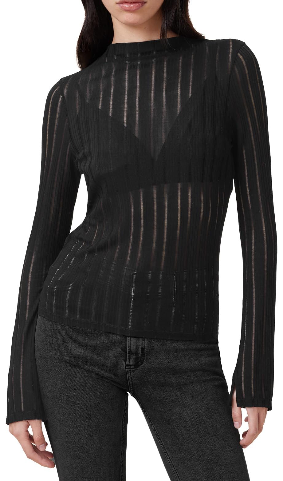 AllSaints Women's AKI Ls Tee