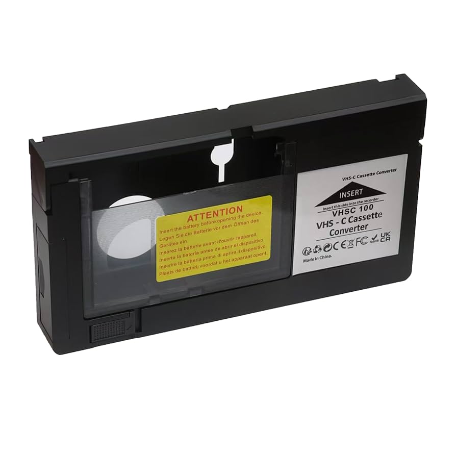 Nedis VHS-C Naar VHS Converter - Plug & Play - Zwart - Voor Oude Videobanden