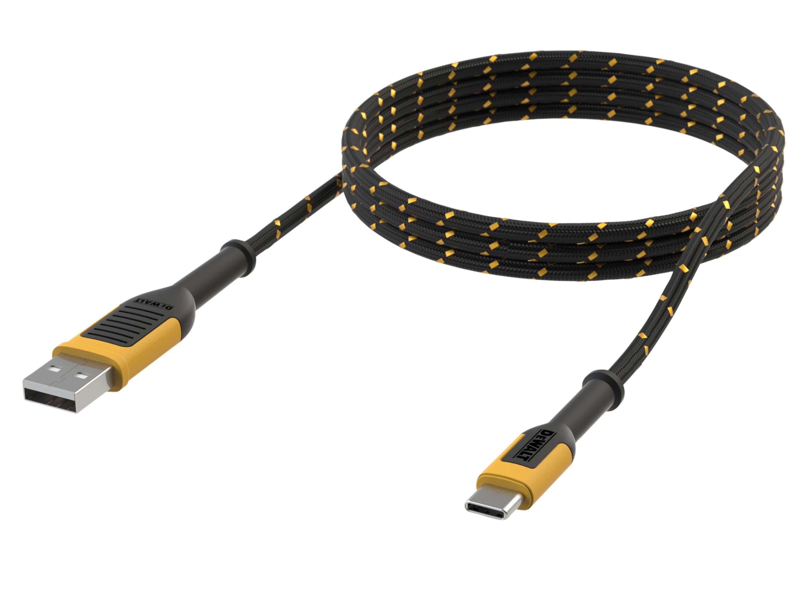 DEWALT BRAIDED CABLE FOR TYPE C TO USB, 4 FT.