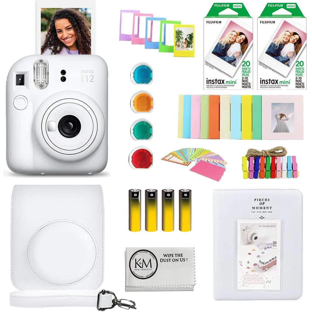 Amazon.com : FUJIFILM INSTAX Mini 12 Instant Film Camera | Clay