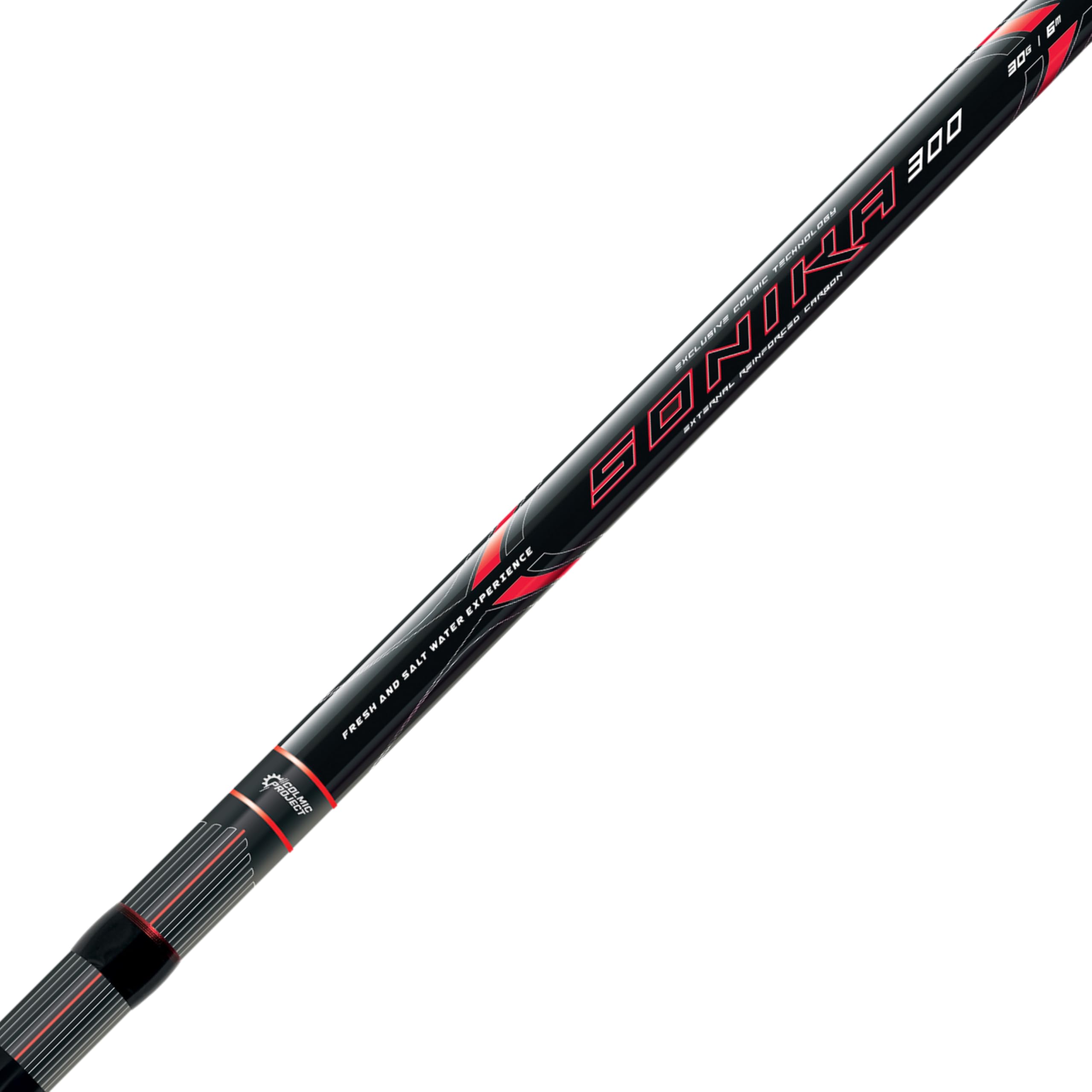 Colmic – SONIKA 300 – Canna da Pesca Bolognese in Carbonio XT (4,00m–7,00m) – Azione 30g, Anelli KL, Trasporto Compatto, Alta Qualità – Prodotto Ufficiale Colmic