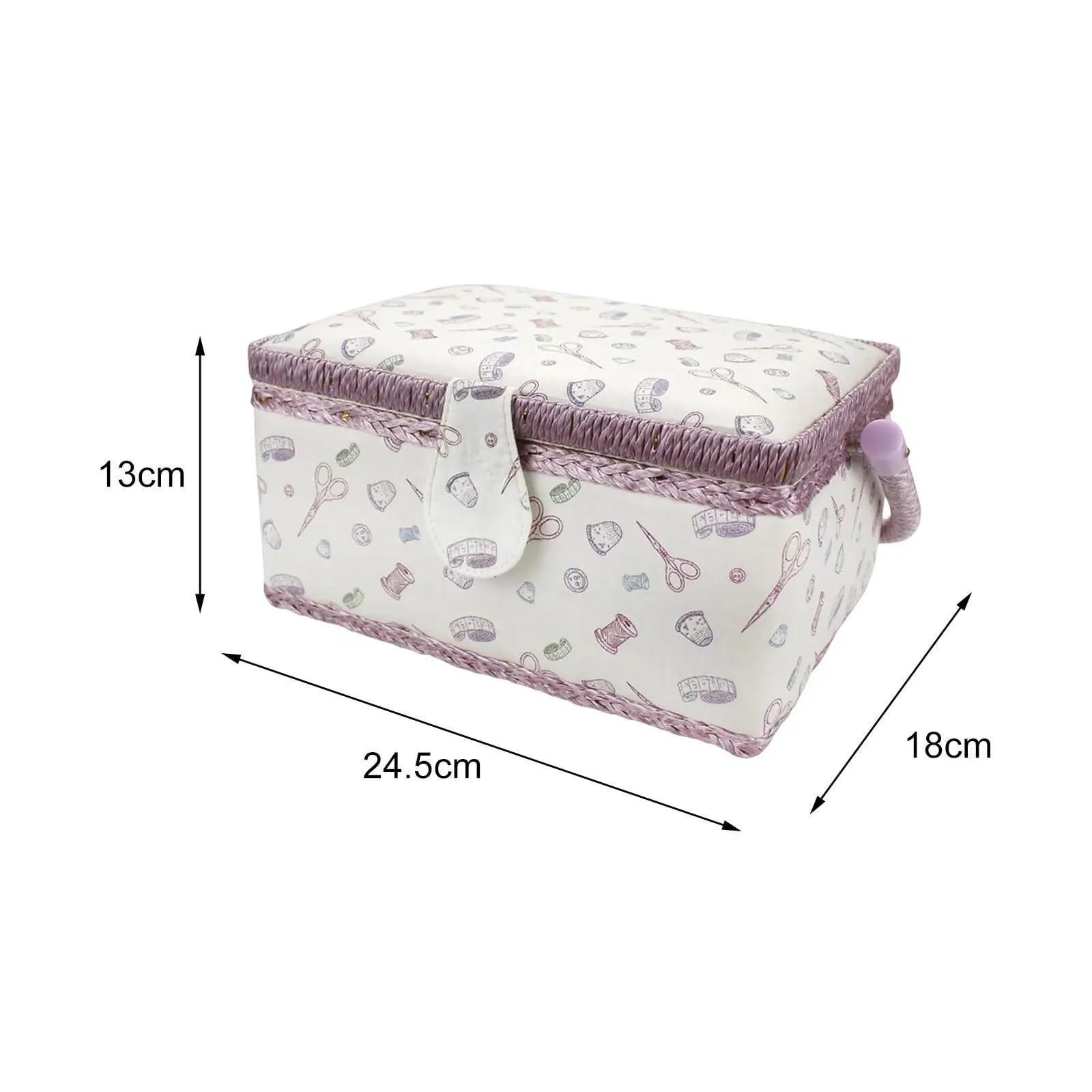 Scatola da cucito Cestini Custodia trasporto Organizer viaggio for principianti amanti del fatto a mano