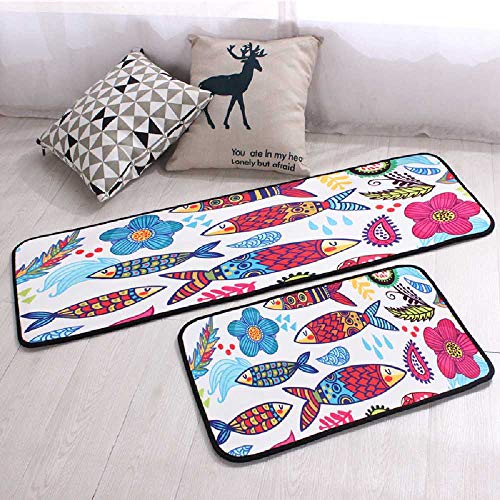 Tapis de porte d'entrée antidérapant 50x160cm de style moderne - 2