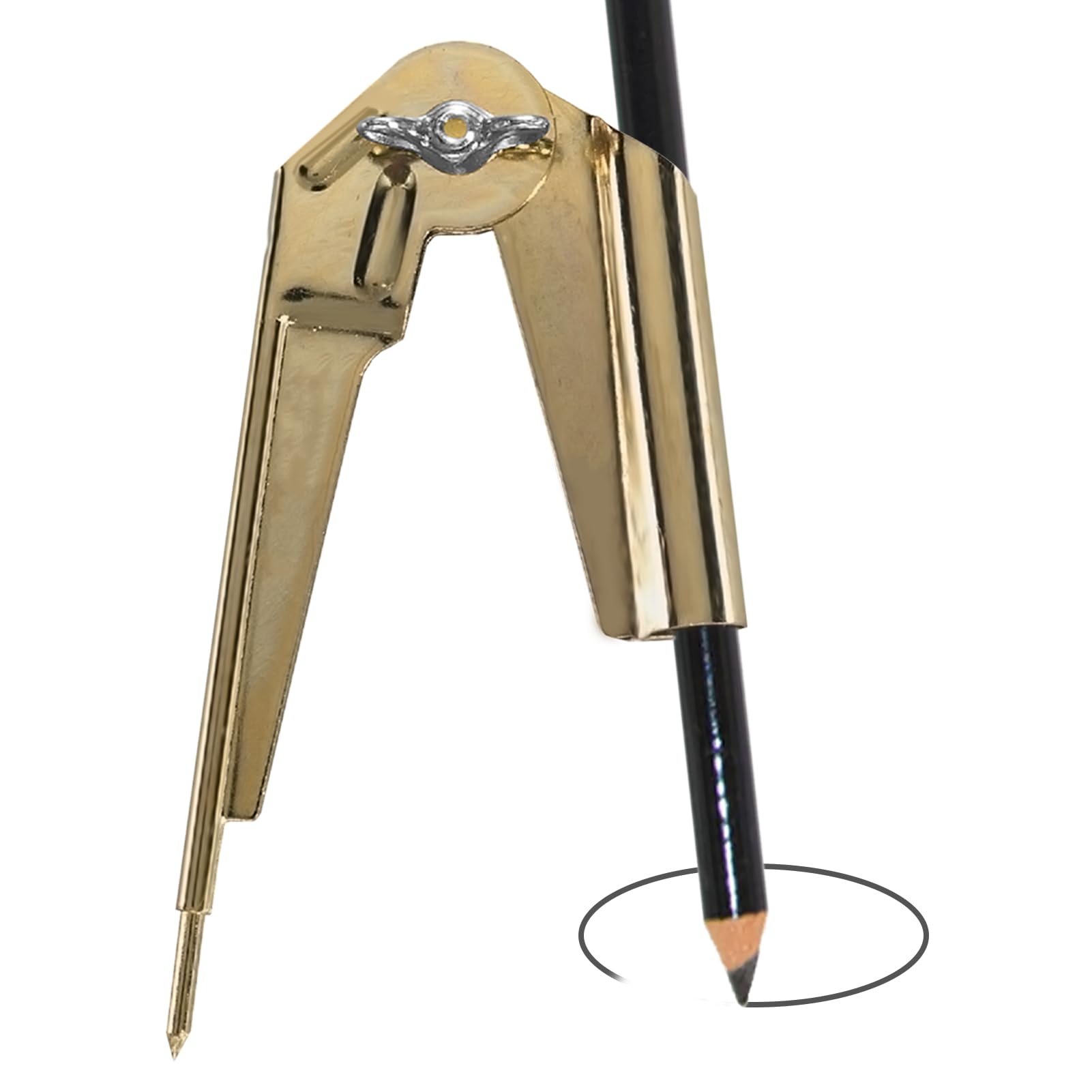 1PCS U Scribe Jig Pencil Compass & Scriber Scribing Compass 8 Inch Diameter Large Circle & Accurate Marking Scribe Tool for Drawing Circles Woodworking Metalworking Leather Work