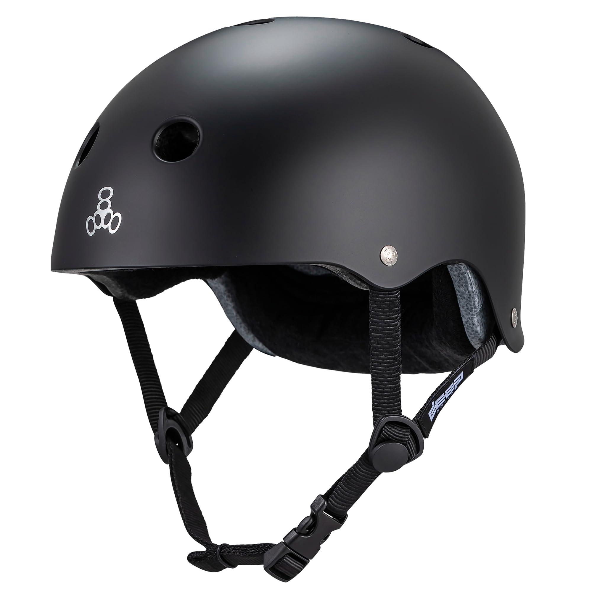 Triple Eight Deep Cover Helm - Ideal für Skateboarden, Radfahren, BMX und Rollschuhlaufen