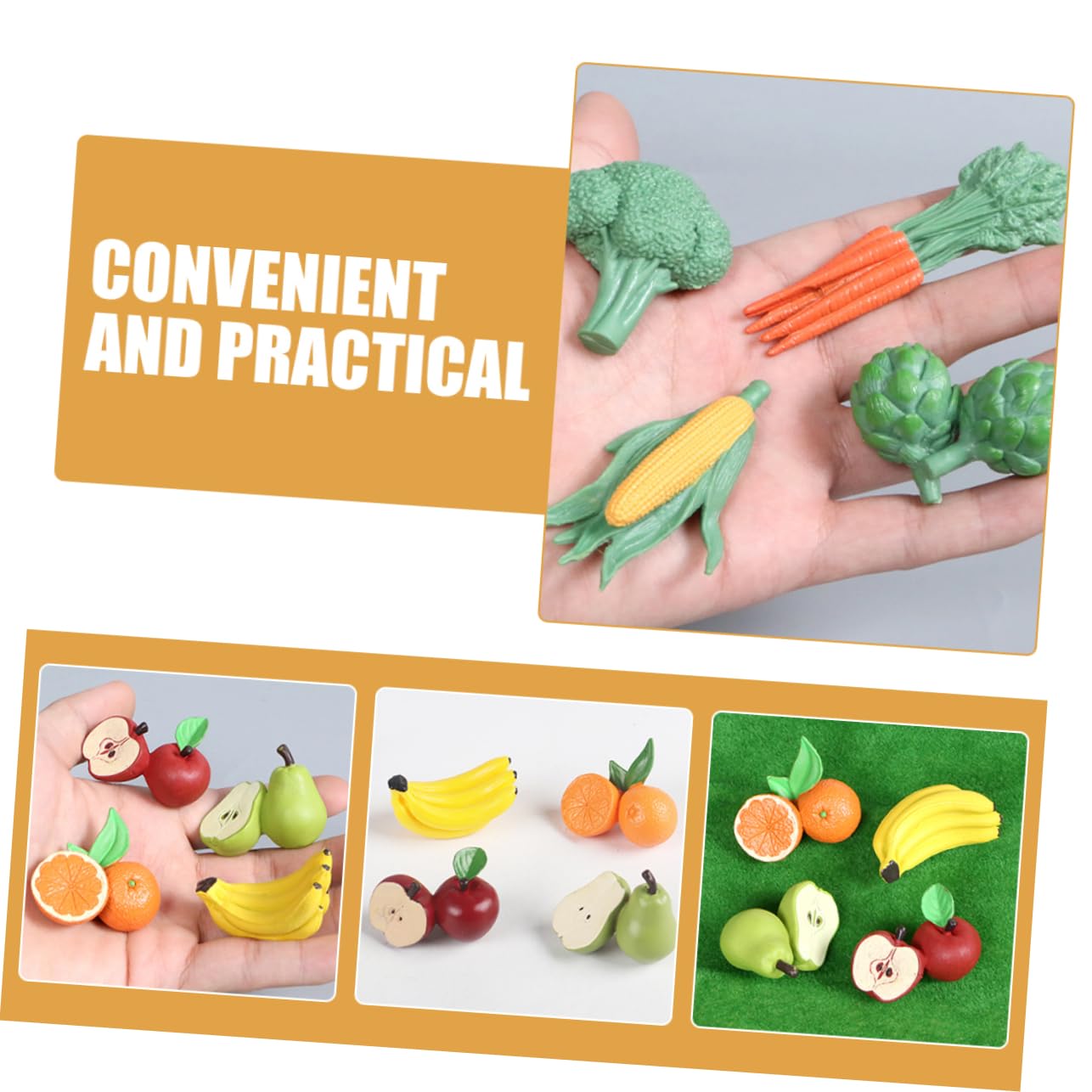 Didiseaon 5 Set Miniature Frutta E Artificiale Simulati Per Decorazioni Bonsai E Fotografia Varietà Per Ogni Occasione 8 Pezzi*5