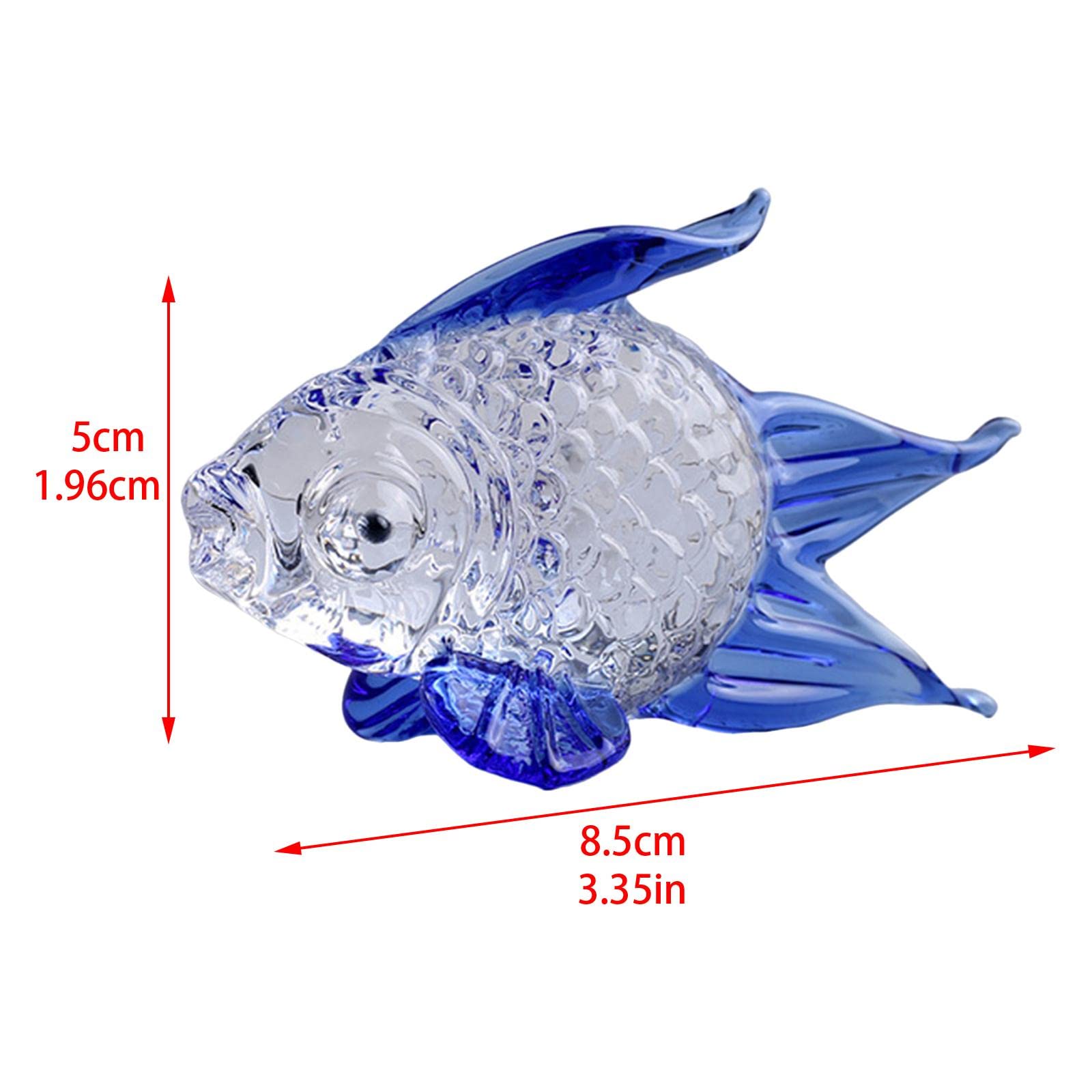 Amazon.co.jp: Generic 手吹きガラス金魚の置物卓上装飾クラフト