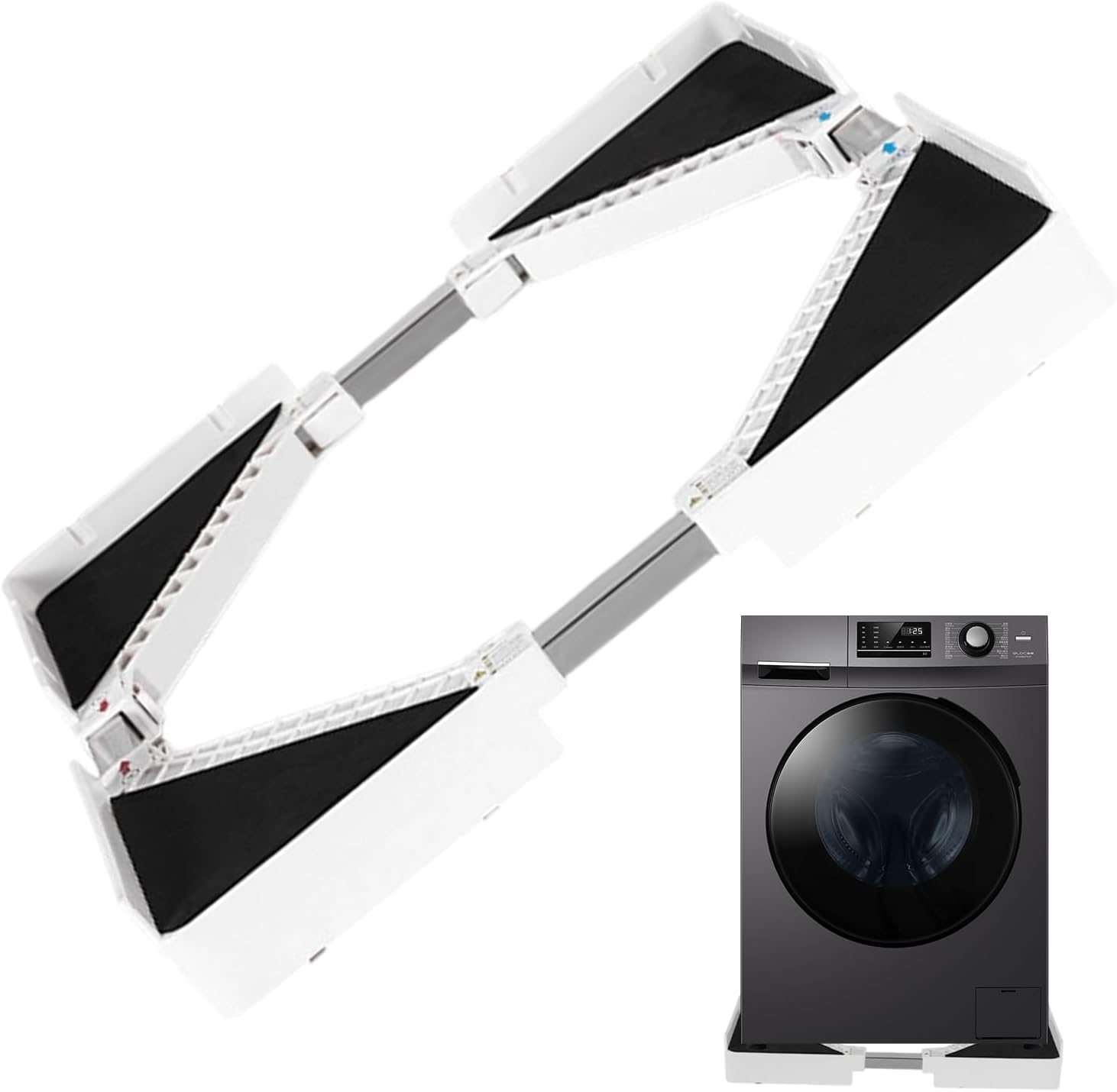 Washer Dryer Pedestals - Universal Stackable Home Supplies, Washer And Dryer Stand, Laundry RV Room Setup, Shower Balcony Patio Use, Bathroom Home Household Cleaning, Space Saver