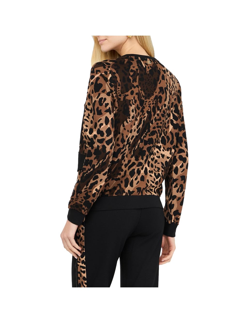 Liu Jo Felpa Donna Leopardato - Multicolore ECS Felpa Chiusa - S