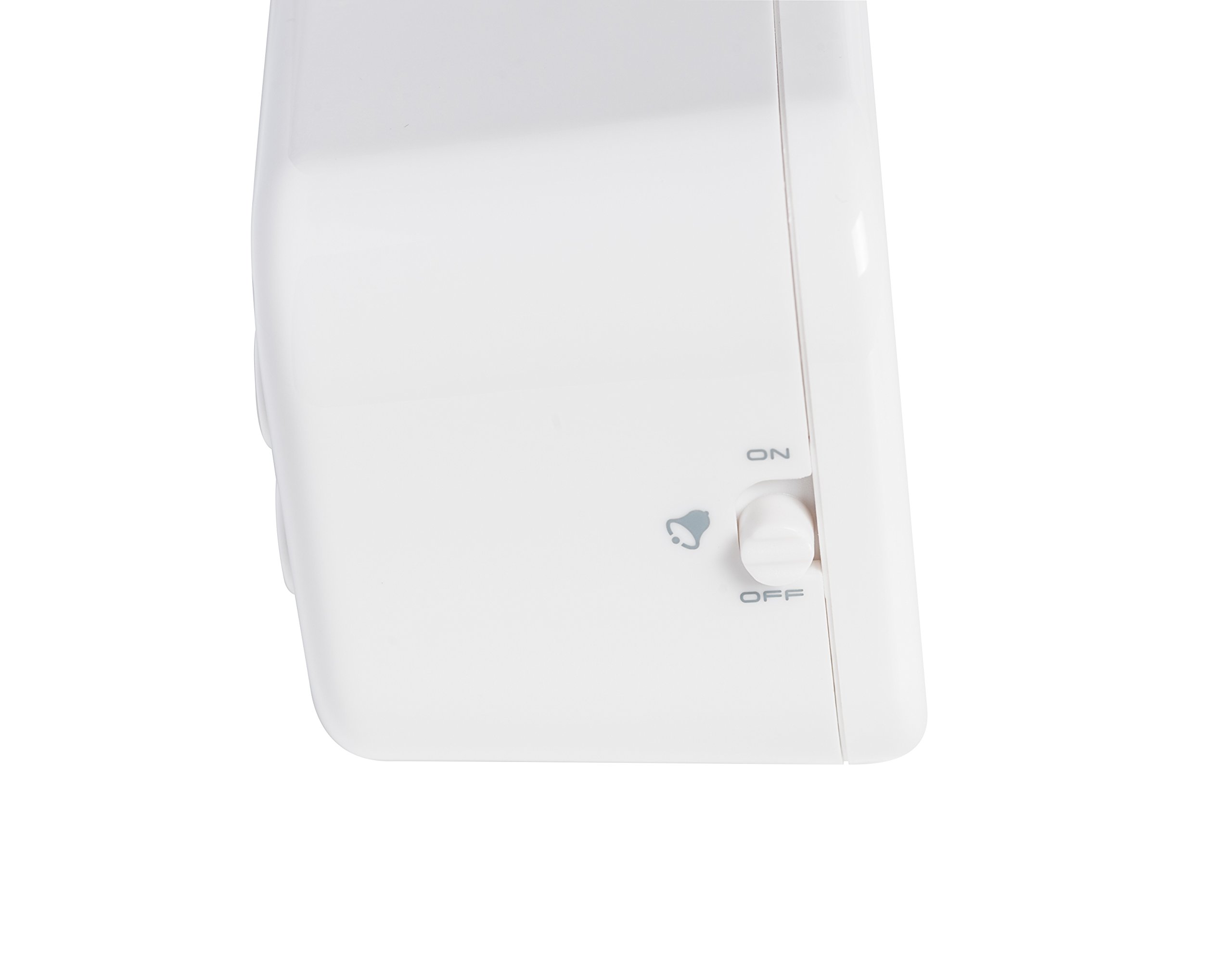Bresser MyTime Amber Réveil Radio-piloté DCF Avec Rétro-éclairage Ambre Utilisable En Veilleuse La Nuit, Capteur De Luminosité (Piles), Alarme, Température, Blanc, 13 x 6 x 5 cm,