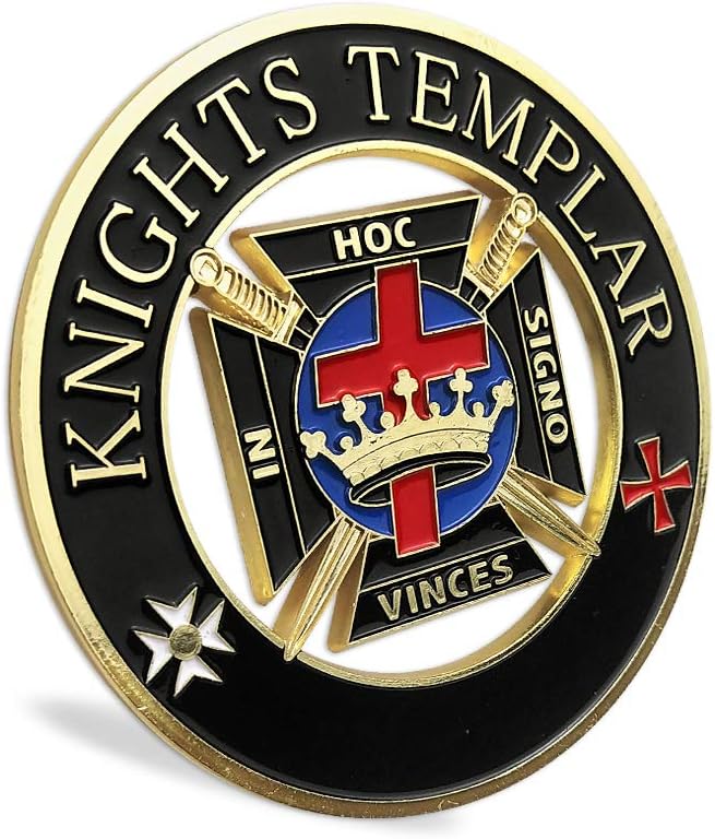 Masonic Knights Templar Car Emblem Auto Decal
