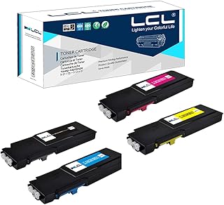 LCL Remanufactured for Xerox VersaLink C405 C400 C400D C400DN MFP C405DN C405N C405 106R03512 106R03514 106R03515 106R03513 (4-Pack Black Cyan Magenta Yellow) Toner Cartridge for Xerox Versalink C400 C400V C400N C400DN C405 C405V C405N C405DN
