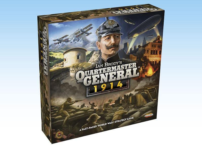 Ares Games Quartermaster General: 1914 - A Boardgame by Griggling 2-5 Players - 90+ Mins - Board for Family Night - for Kids and Adults 13+ - English Version