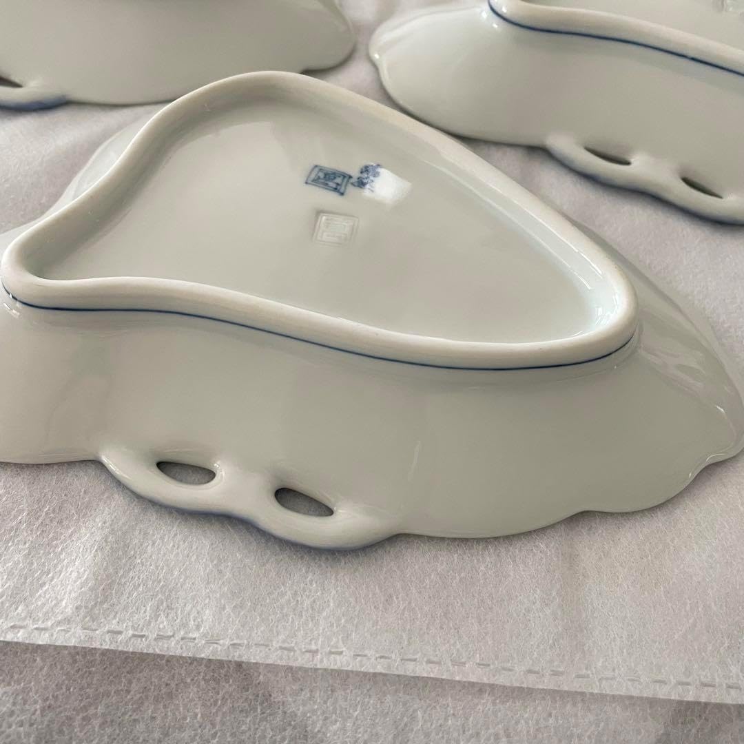 鍋島 染付 三階松皿 畑萬陶苑 伊万里焼鍋島焼 3枚セット 【公式通販】