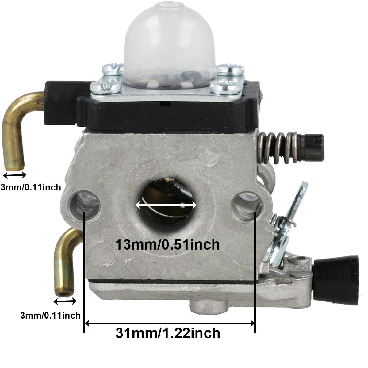 ZAMDOE Carburetor Carb for STIHL HS75, HS80, HS85, for ZAMA C1Q-S42C C1QS42C Hedge Trimmer Brush Cutter Engines Carb Replaces 42261200604, with Air Filter, Fuel Filter, Spark Plug, Primer Bulb - Image 3