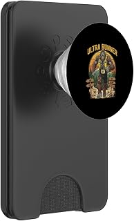 Bigfoot Ultra Runner Mountain Race Trail Run Running PopSockets PopWallet for MagSafe