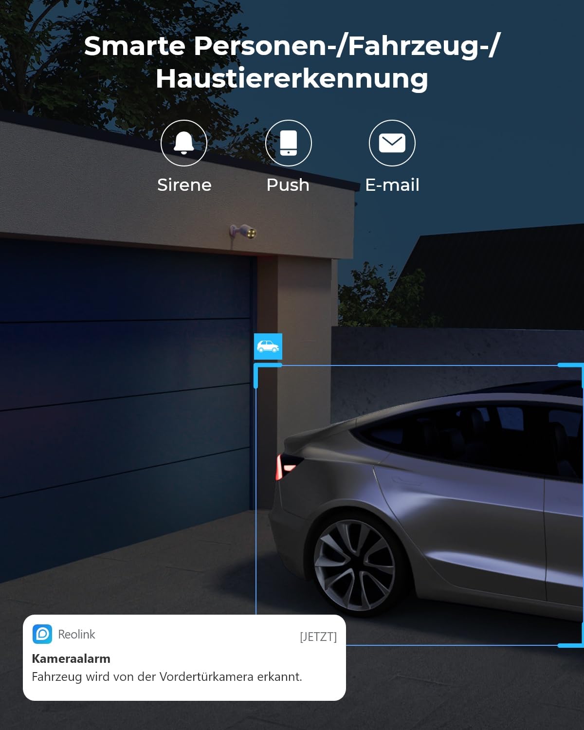 Reolink 4MP 2K PoE Überwachungskamera Aussen mit Vollfarbnachtsicht, CX410