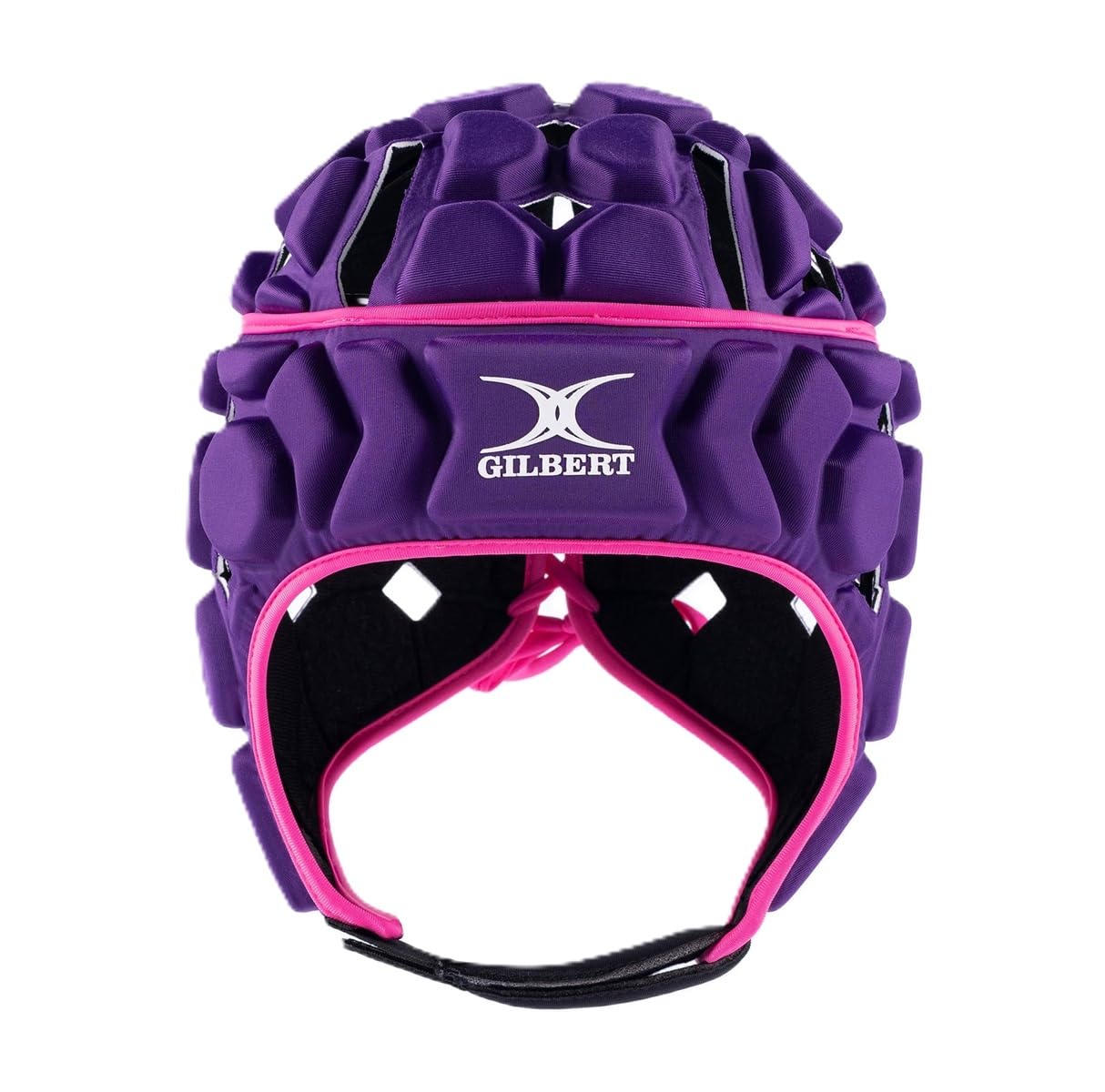 Gilbert Octane Rugby Headguard Scrum Cap Protection - Senior - Purple Pink - Large