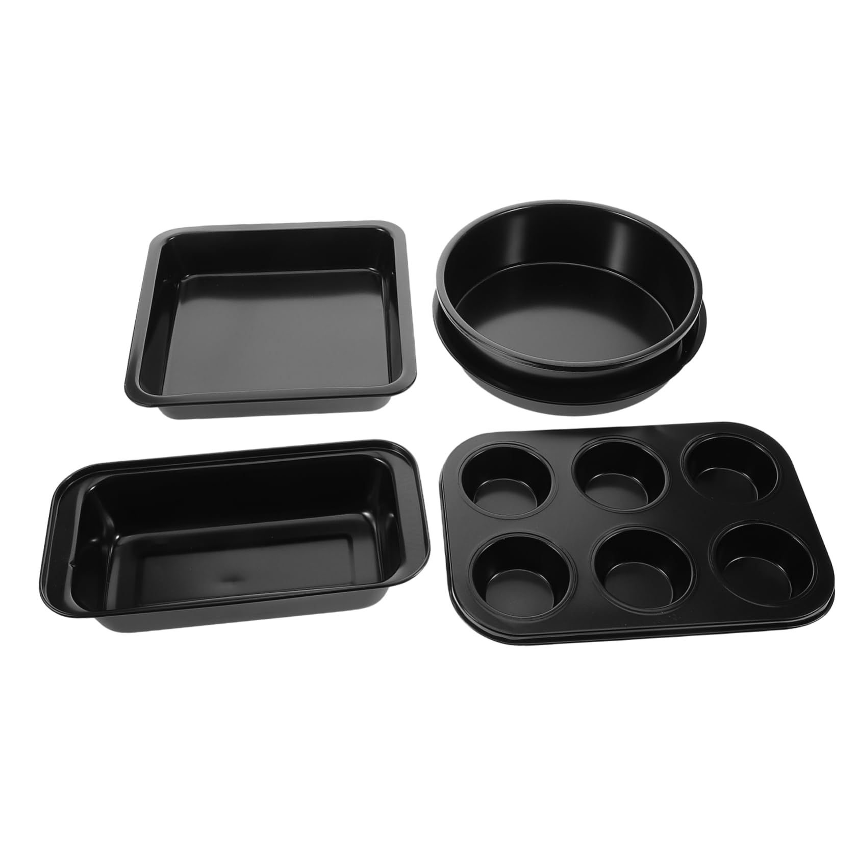BESTYASH 5Pcs Nonstick Bakeware Set Baking Pans for Oven Includes Cookie Sheet Cake Pan Pizza Tray for Home Baking