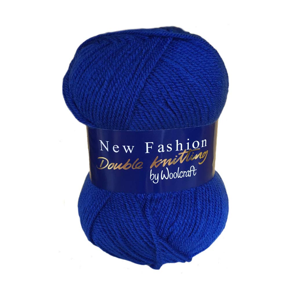 10 x 100g Woolcraft Knitting Wool/Yarn New DK (Royal 622)