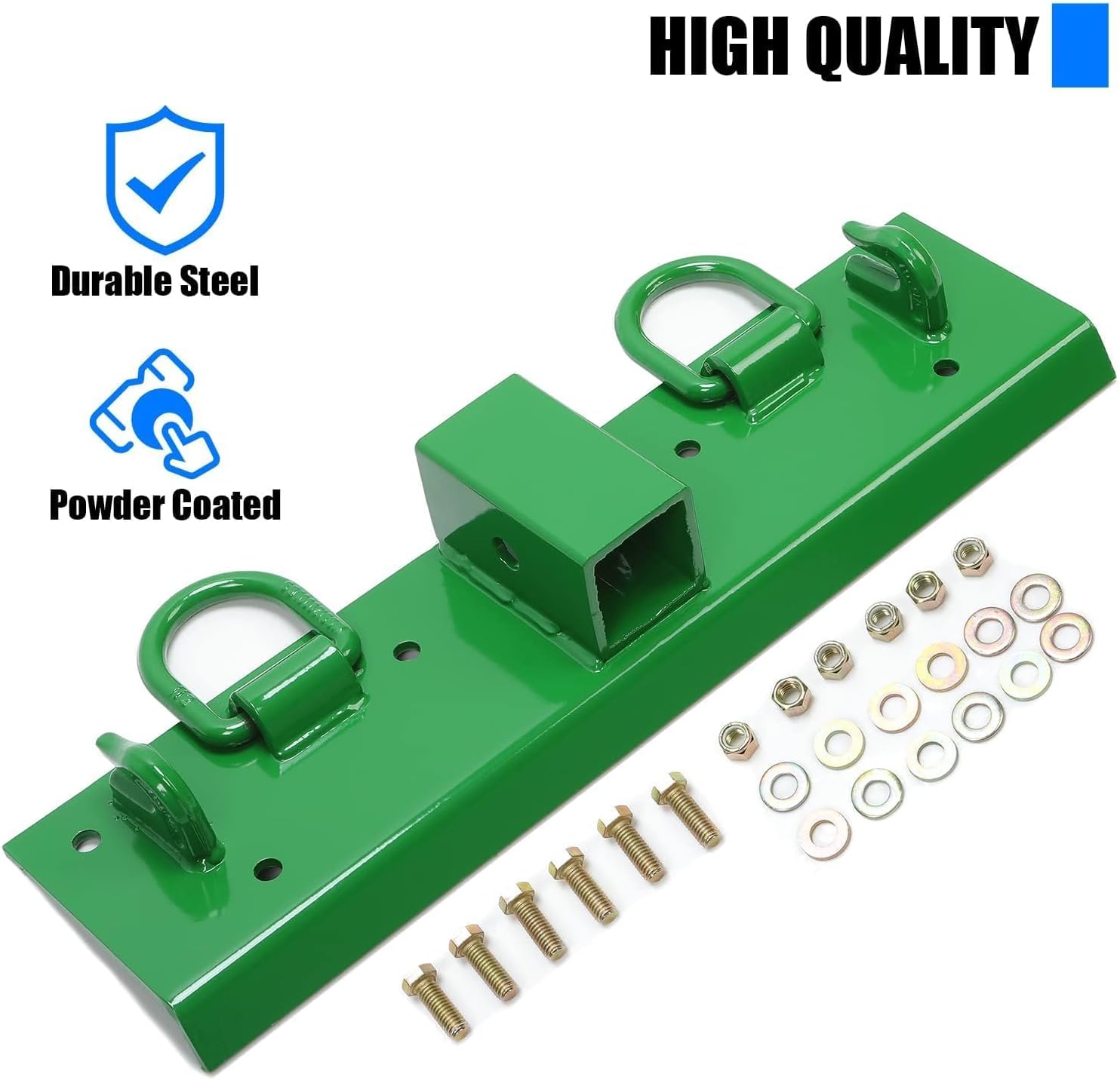 HECASA Tractor Grab Hooks Compatible with John Deere 2" Receiver Compact Tractor Bolt on Grab Hooks