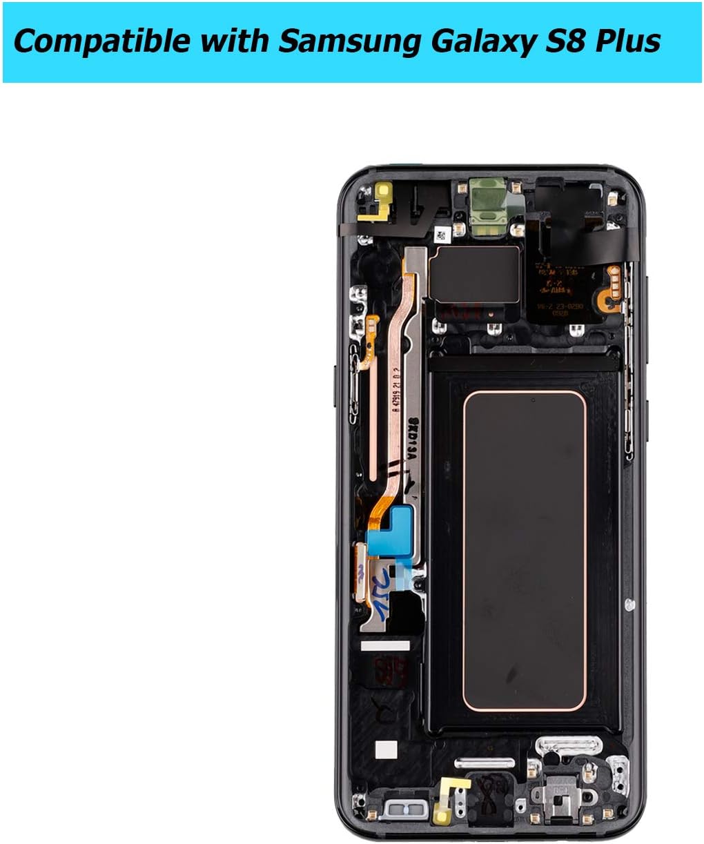 Promo Discount Up To 70% Off E-YIIVIIL Super AMOLED Compatible with Samsung Galaxy S8+ Plus G955F G955A G955P G955V G955T G955R4 LCD Touch Screen Display with Frame with Tools(Black)