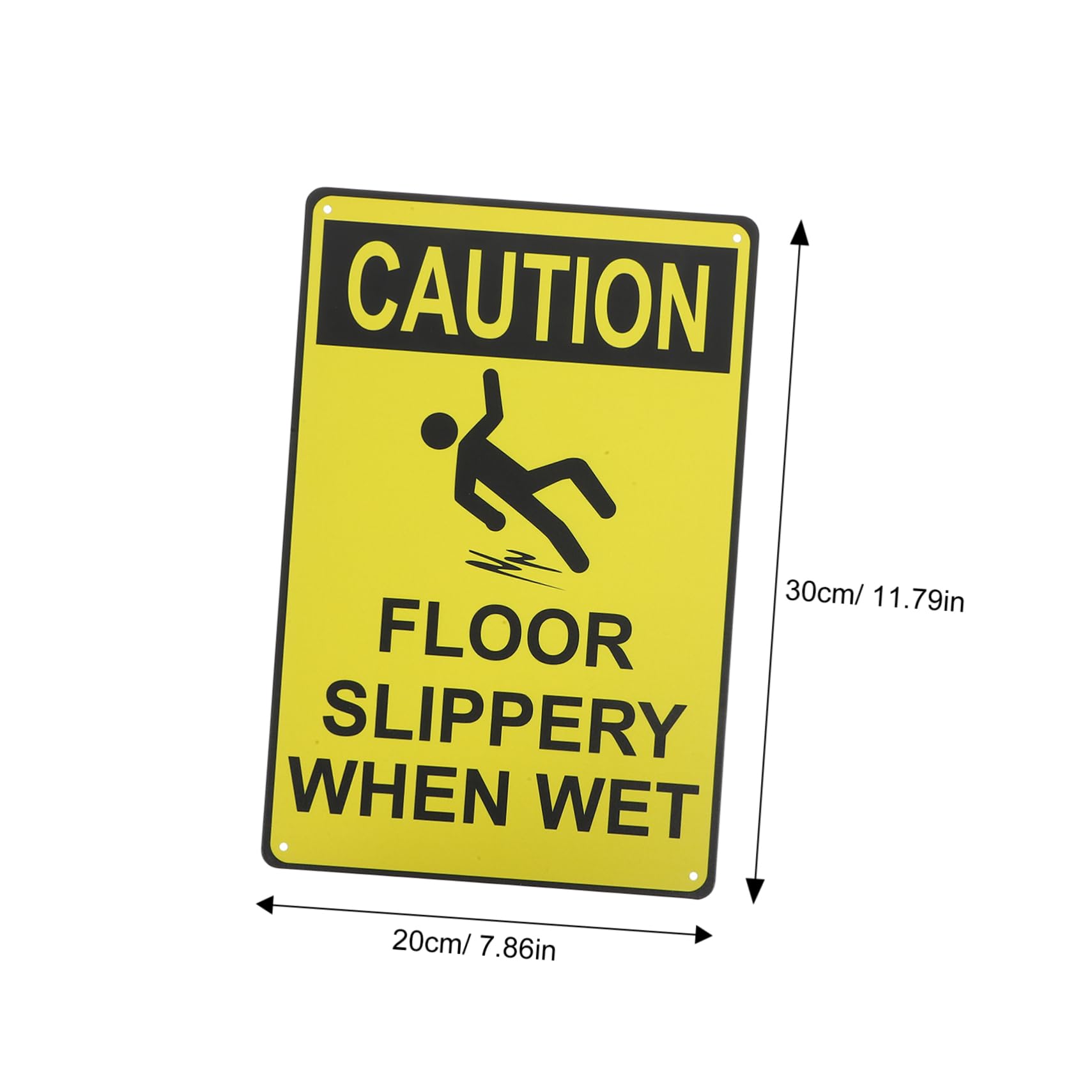 Cabilock Road Sign Warning Sign for Slippery Floors Rounded Corner Design for Safety for Commercial Use and Roadside Alerts
