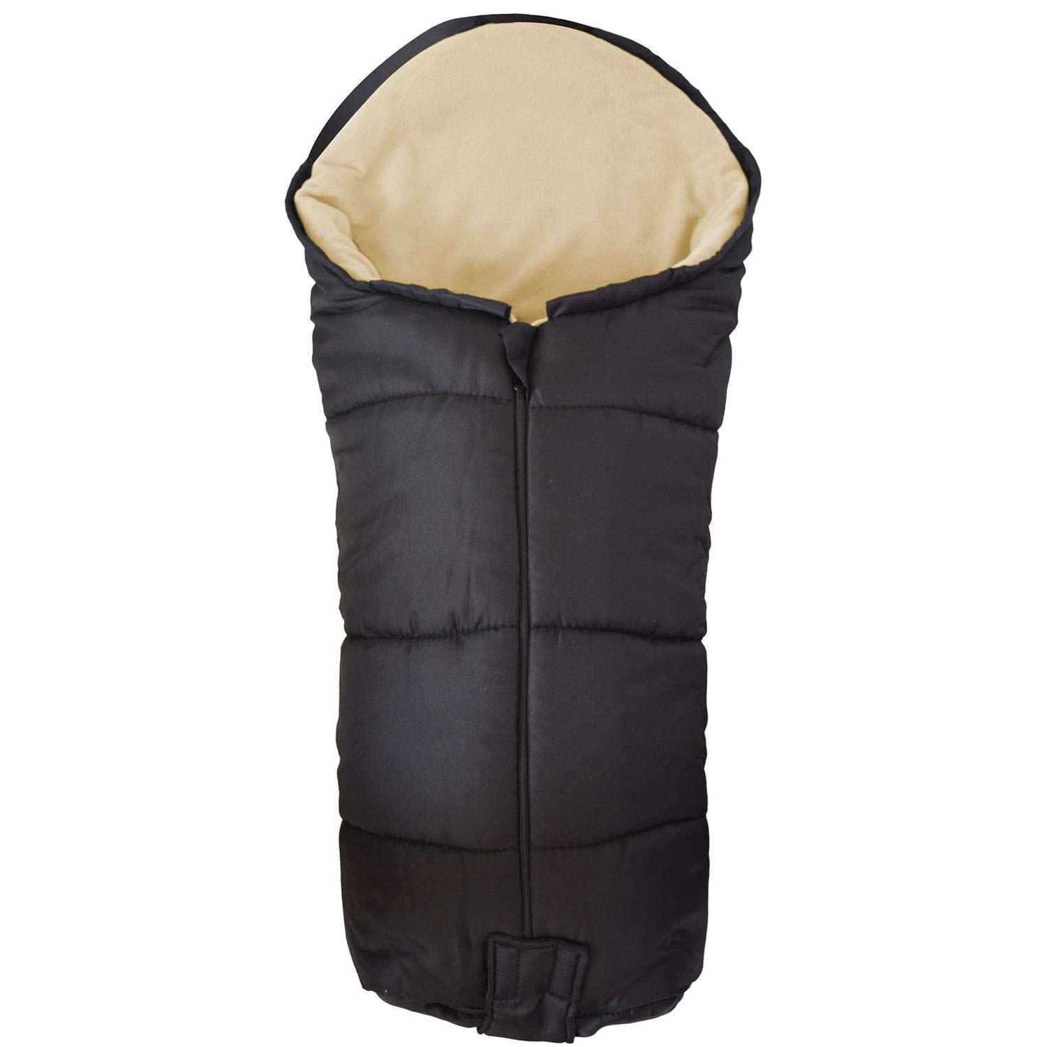 For Your Little One Universal Footmuff – Deluxe Fleece Lined Cosy Toes, Snug Fit for All Pushchairs, Strollers, Prams & Buggies, Jogger | Compatible with Silvercross (Deluxe, Sand)