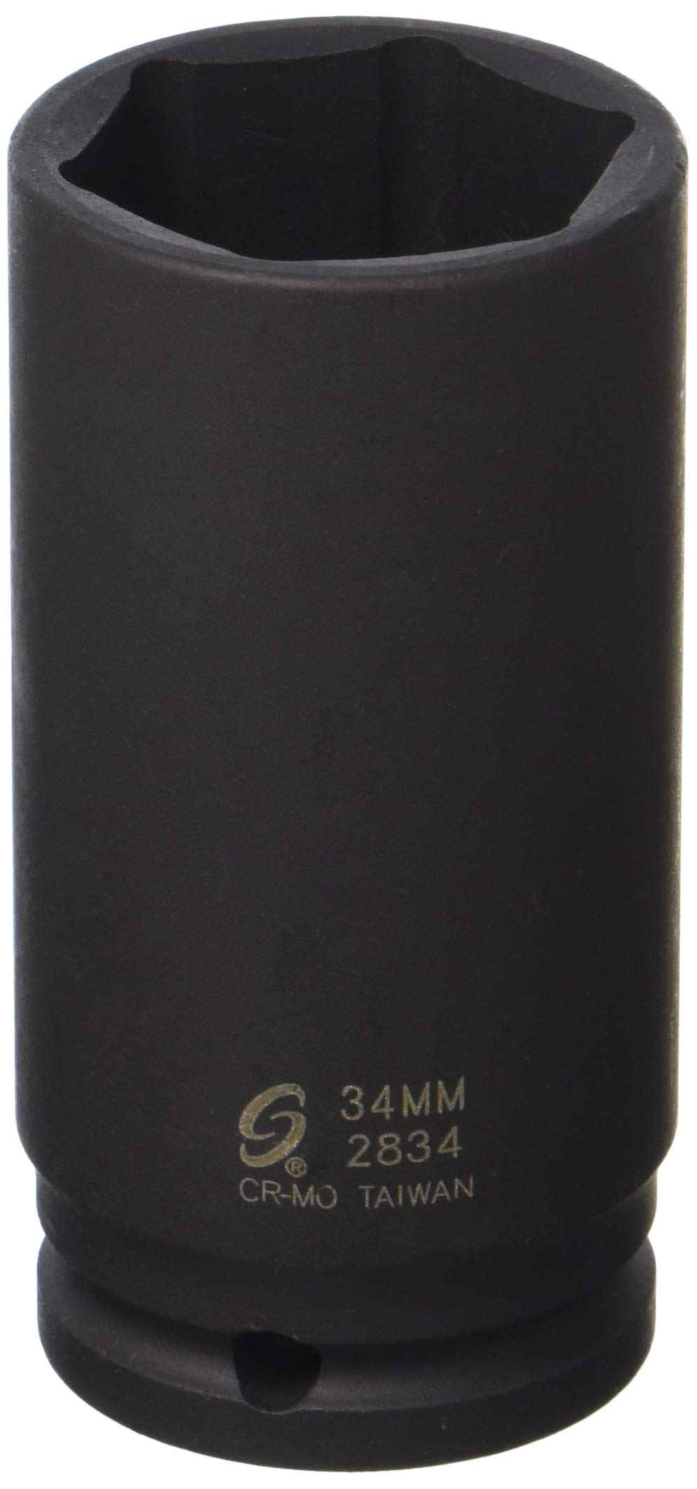 Sunex 2834 1/2-Inch Drive 34-mm Deep Spindle Nut Impact Socket