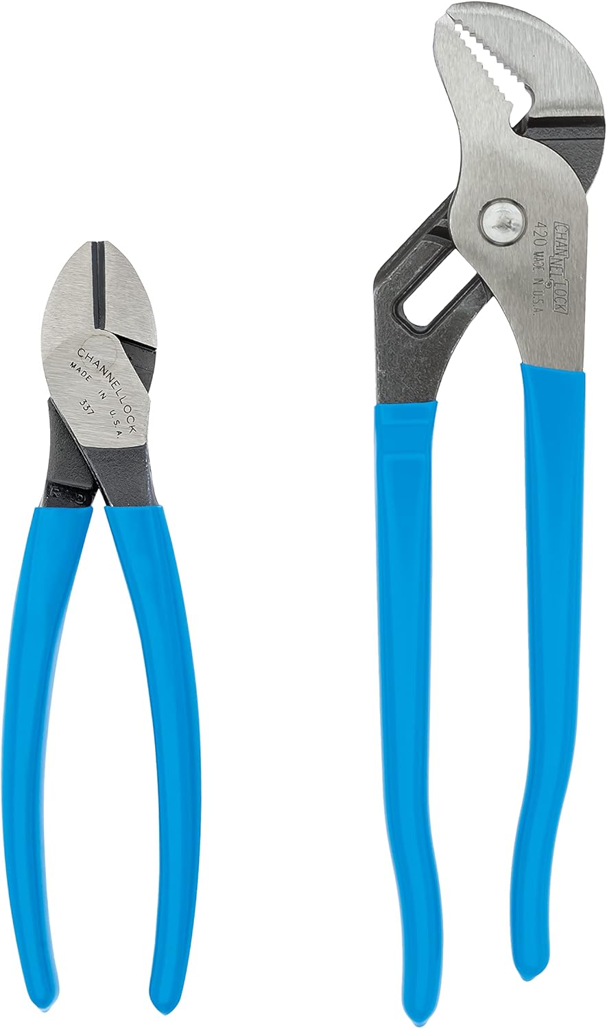 CHANNELLOCK GS2 Plier Set, 2Piece 420 9.5inch Tongue & Groove