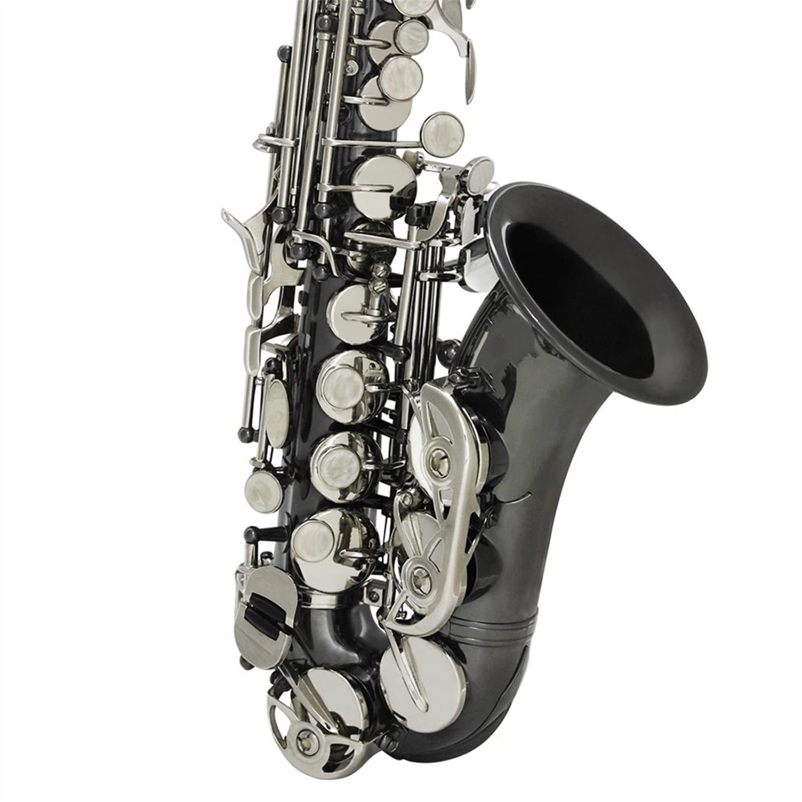 Saxofón Profesional Saxofón BB Instrumento De Viento De Madera Profesional B Saxofón Plano con Estuche Accesorios para Instrumentos Musicales