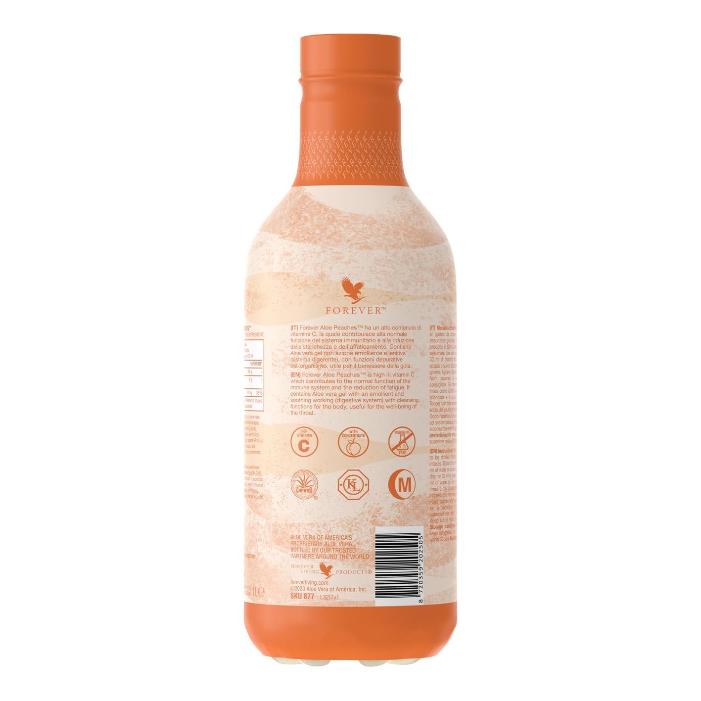 Aloe Peaches - PET - Gel di Aloe Vera e Pesca