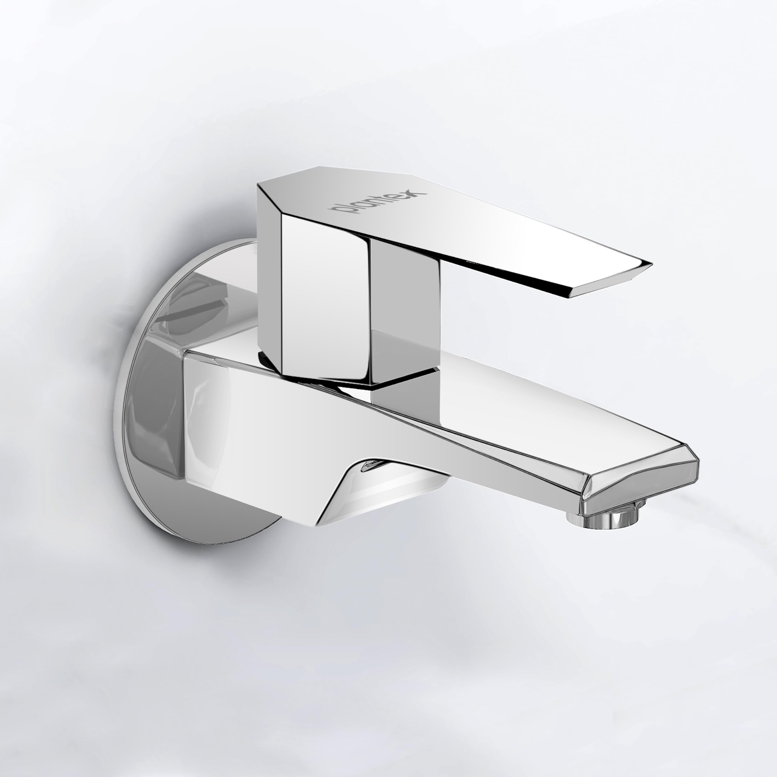 Plantex Bib Cock Water Tap for Bathroom with Water Saving Aerator/Wall Mount Tap for Wash Basin with Teflon Tape & Wall Flange, Chrome (Celesiya-1241)-image-22