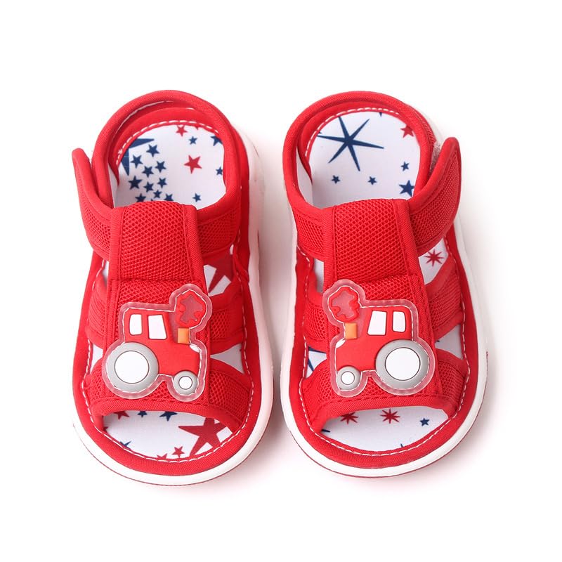 Baby Boys Girls Squeaky Sandals Infant Premium Rubber Sole Closed-Toe Non-Slip Shoes Toddler Soft First Walkers Shoes2