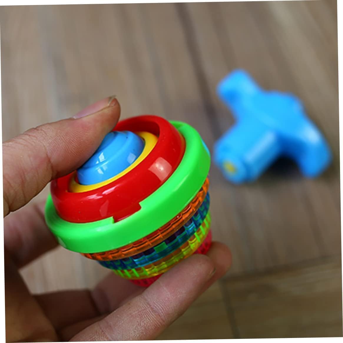 Multicolour Spinning Top Light up Flashing Spinning Tops Gyroscope with Light up Top Spinner Light Up Spinning Top for Gift - Image 4