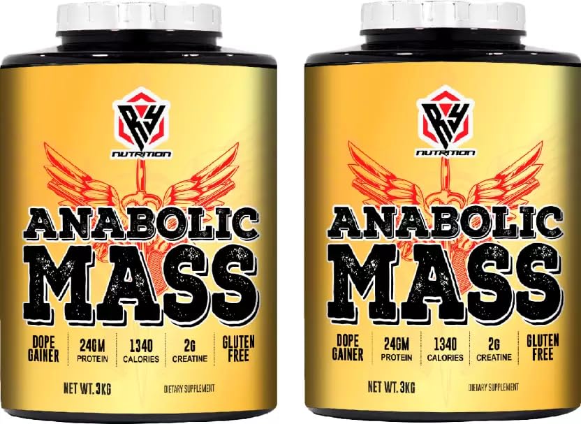 RY Nutrition Anabolic Original Combo of 2 Mass Gainer Inspired By USA (13.2Lbs Mango,) Weight Gainers/Mass Gainers (Mango, 6KG) (B0CWVNBJQQ) Amazon Price History, Amazon Price Tracker